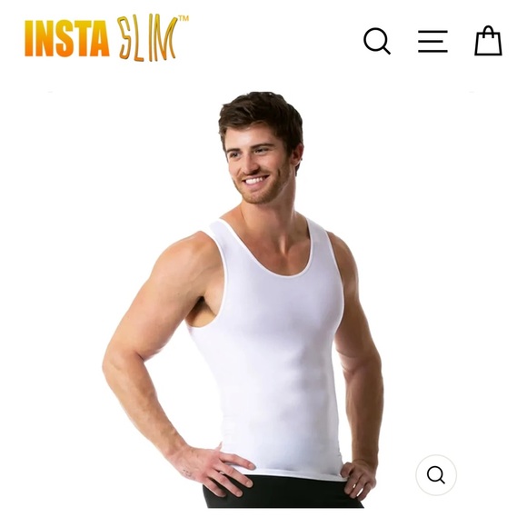 Men’s Insta Slim Compression Muscle Tank - Picture 2 of 6